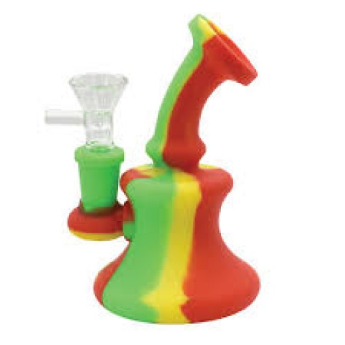 5" Silicone YD Bubblers with Glass