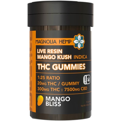 MAGNOLIA HEMP 300MG THC:7500MG CBD 15 GUMMIES