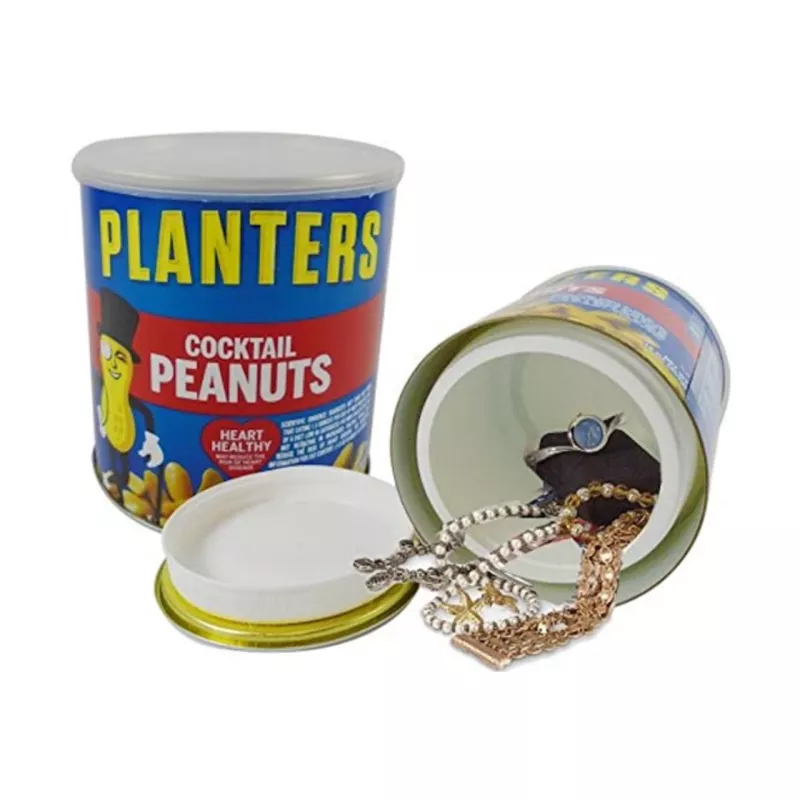 stash can planters peanuts